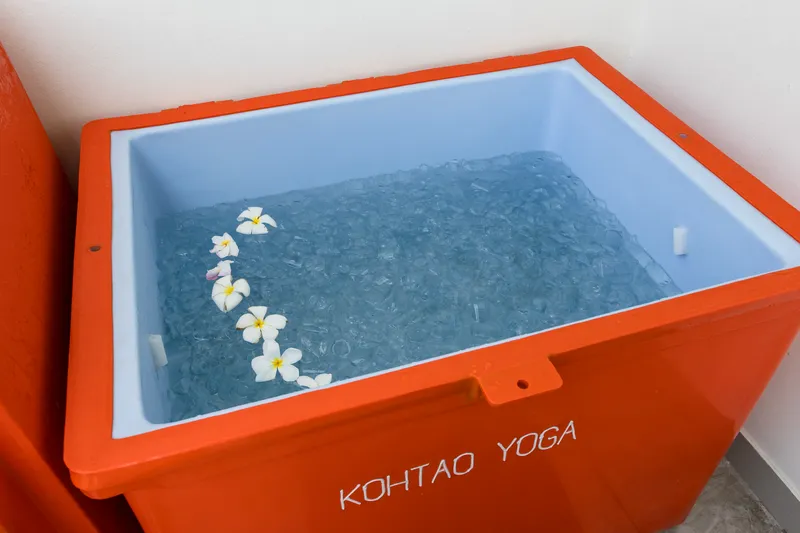 Ice bath experience at Koh Tao Yoga